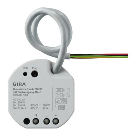 Gira One 5065 00 User manual