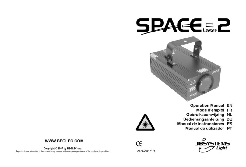 BEGLEC JBSYSTEMS SPACE Laser 2 User manual