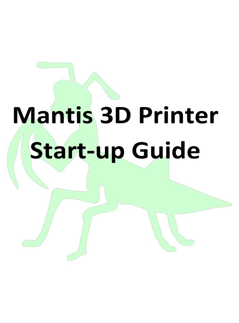 Mantis 3D Printer Startup guide
