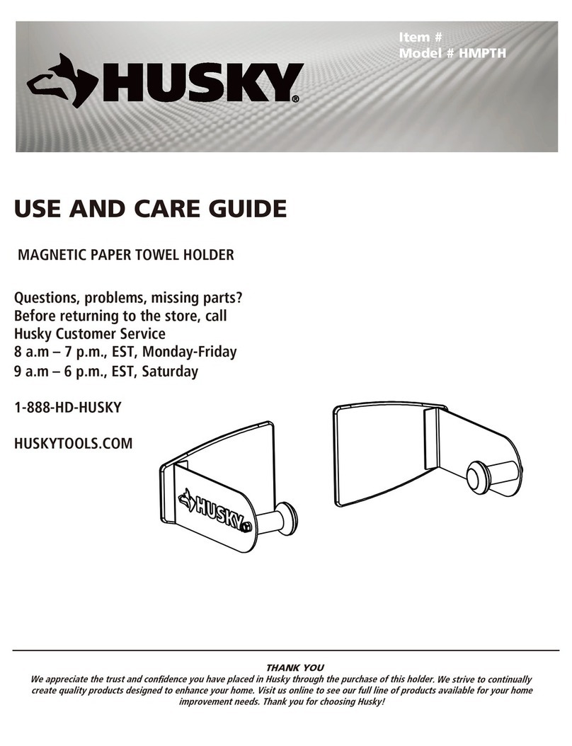 Husky HMPTH Use and care guide