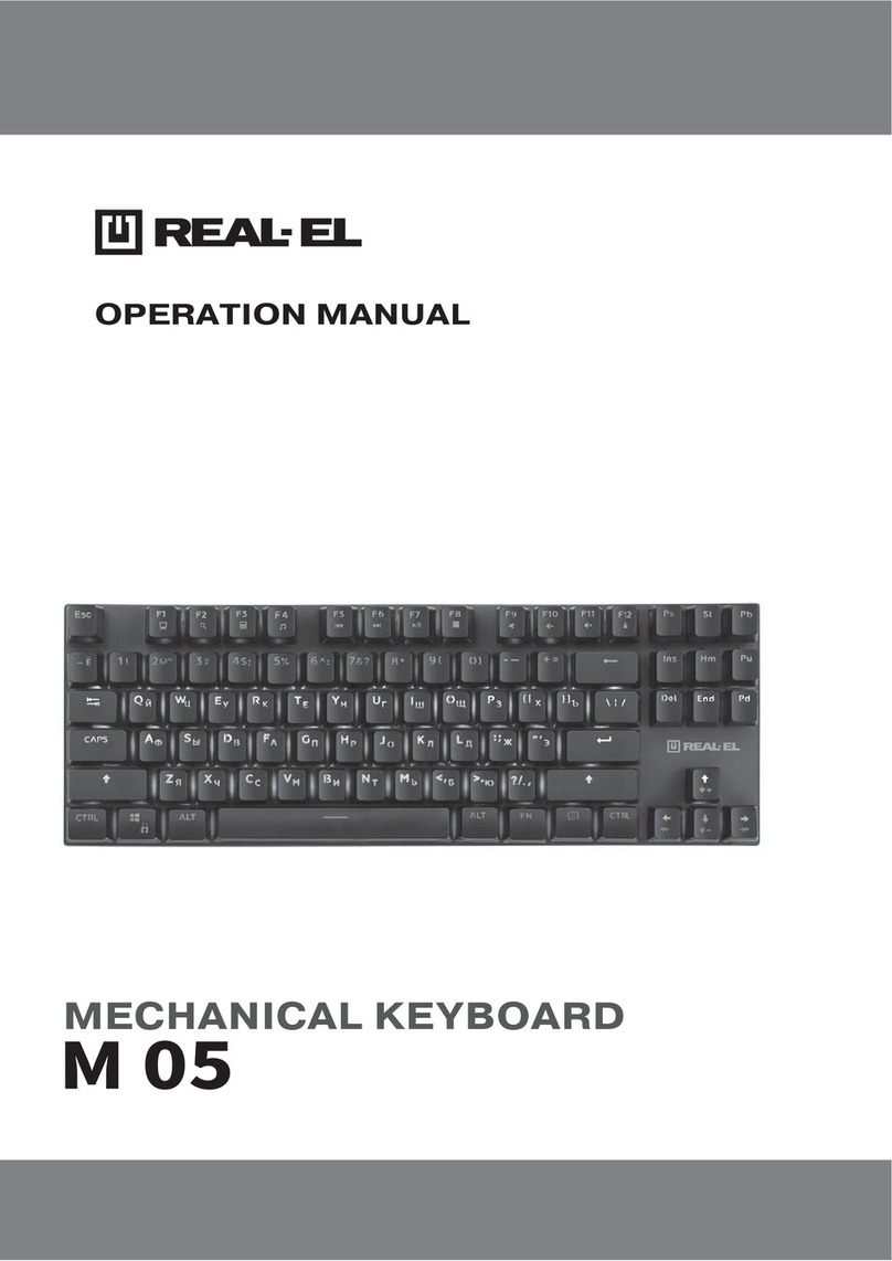 Real-El M 05 Operation manual