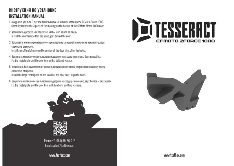 TESSERACT CFMoto Zforce 1000 installation manual
