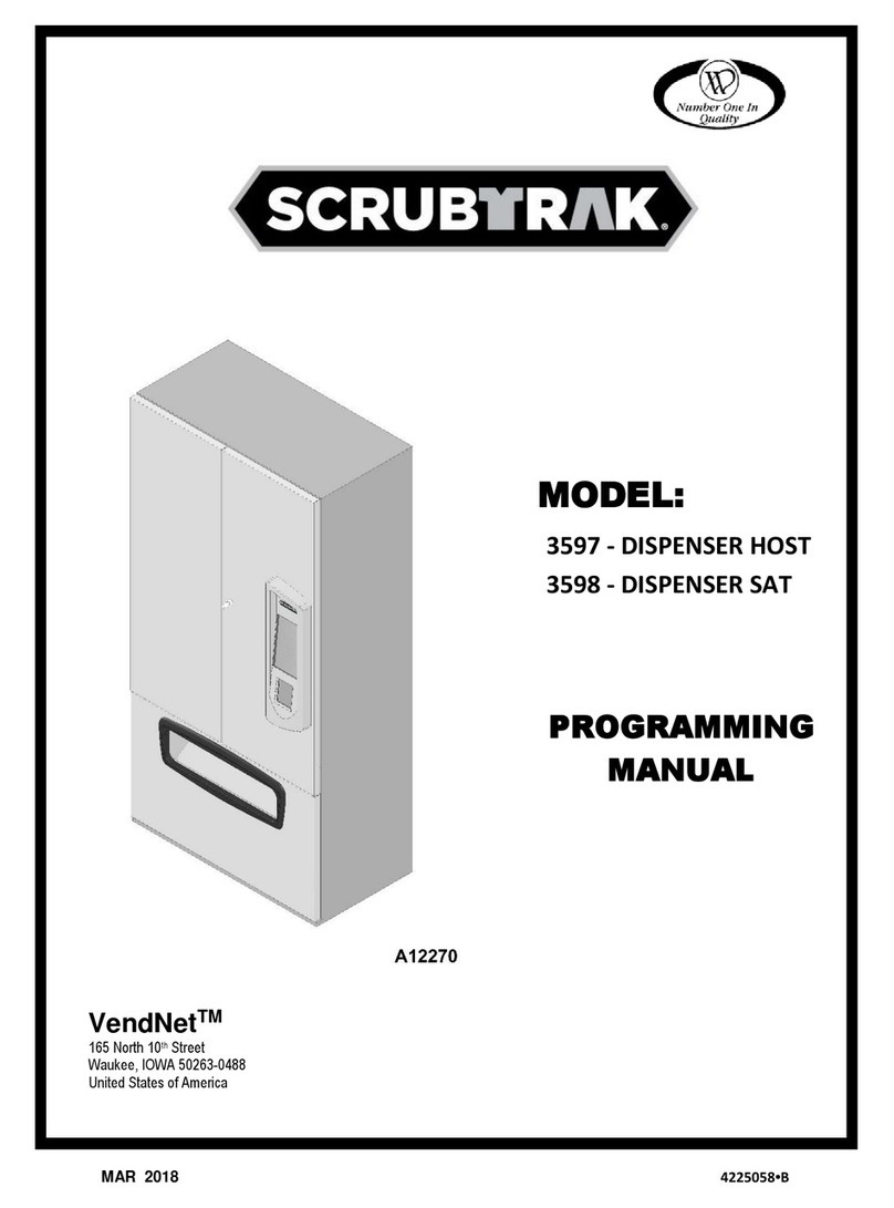 SCRUB TRAK VendNet 3597 Programming manual