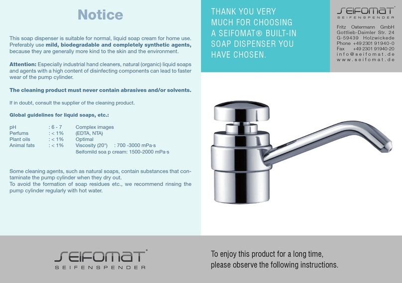 SEIFOMAT SC050 quick start guide