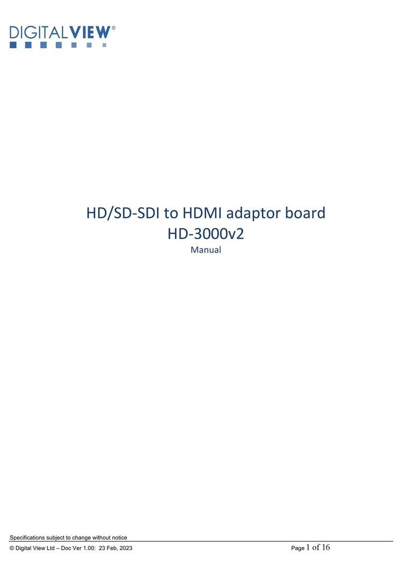digitalview HD-3000v2 manual