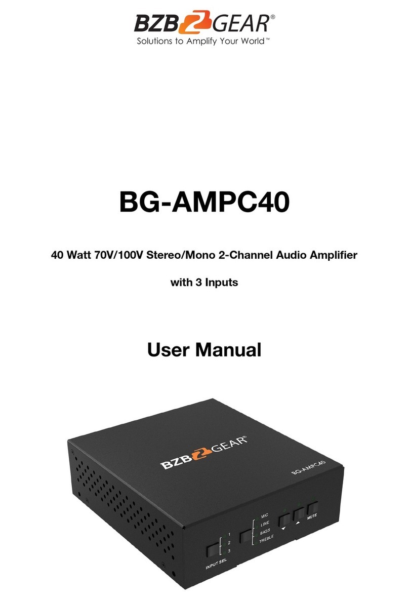 BZB Gear BG-AMPC40 user manual
