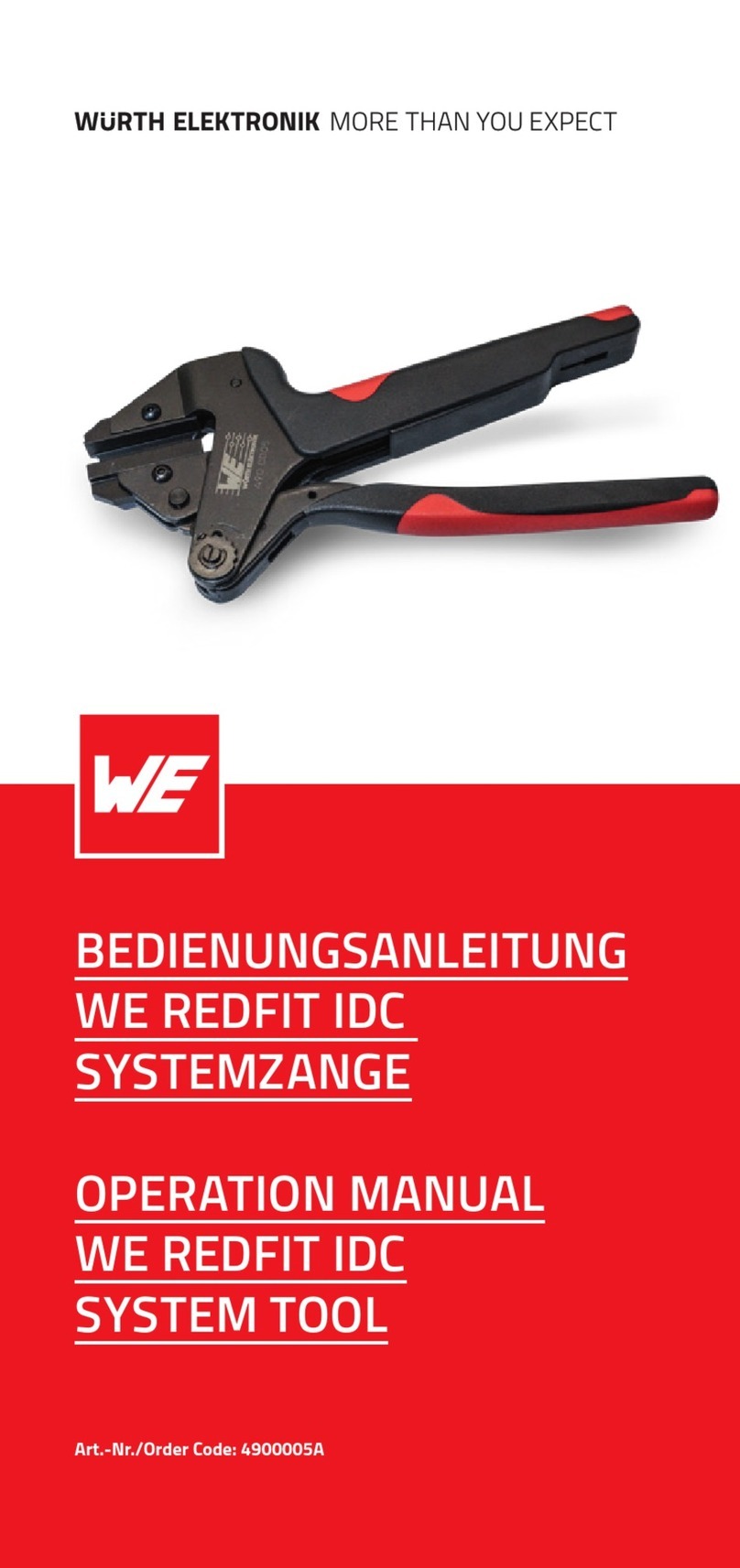 Wurth Elektronik 4900005A Operation manual