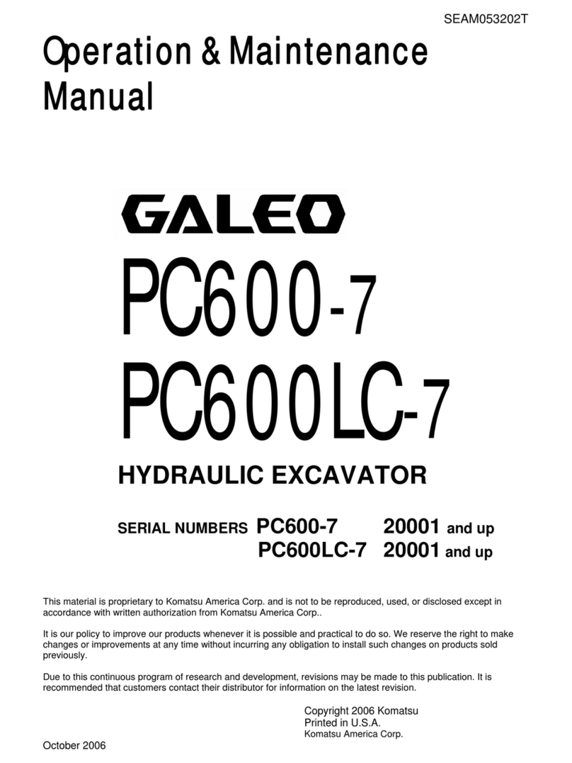 Galeo PC600-7 Operation & maintenance manual