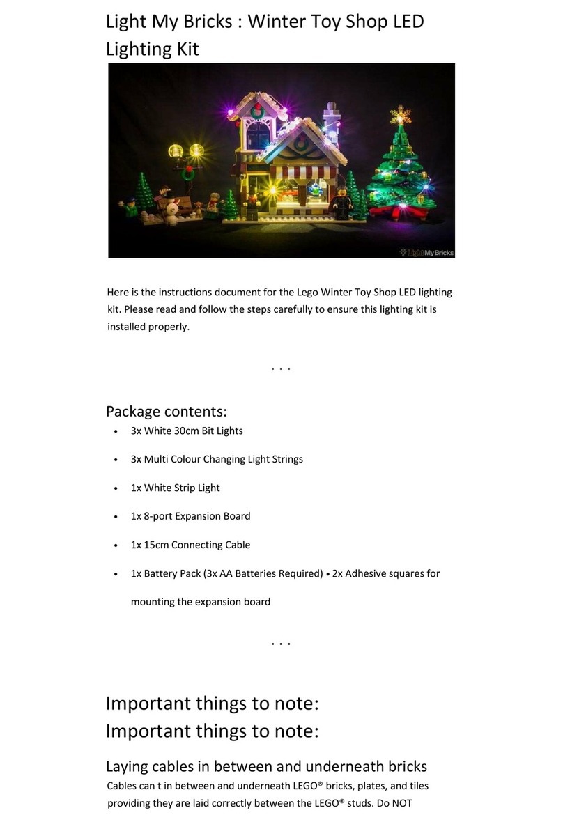 LEGO Winter Toy Shop LED instructions