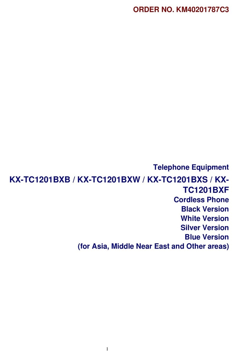 Panasonic KX-TC1201BXB User manual