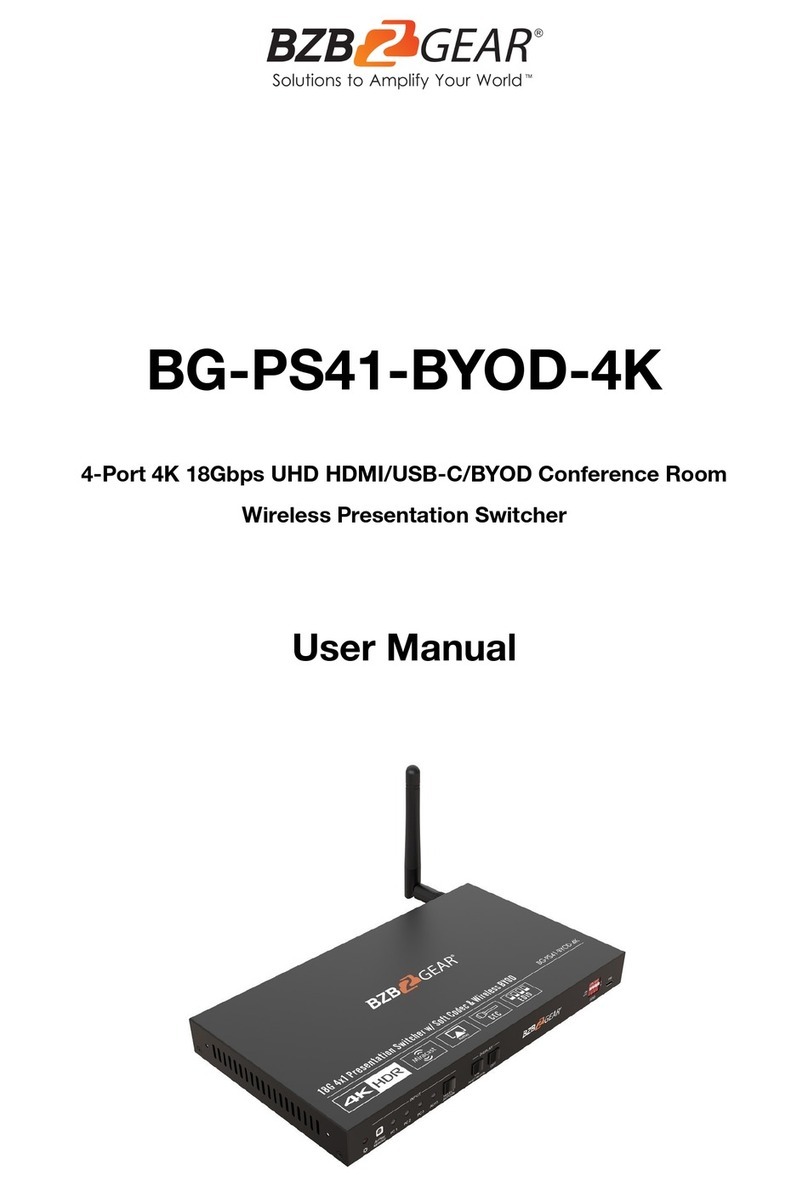 BZB Gear BG-PS41-BYOD-4K user manual