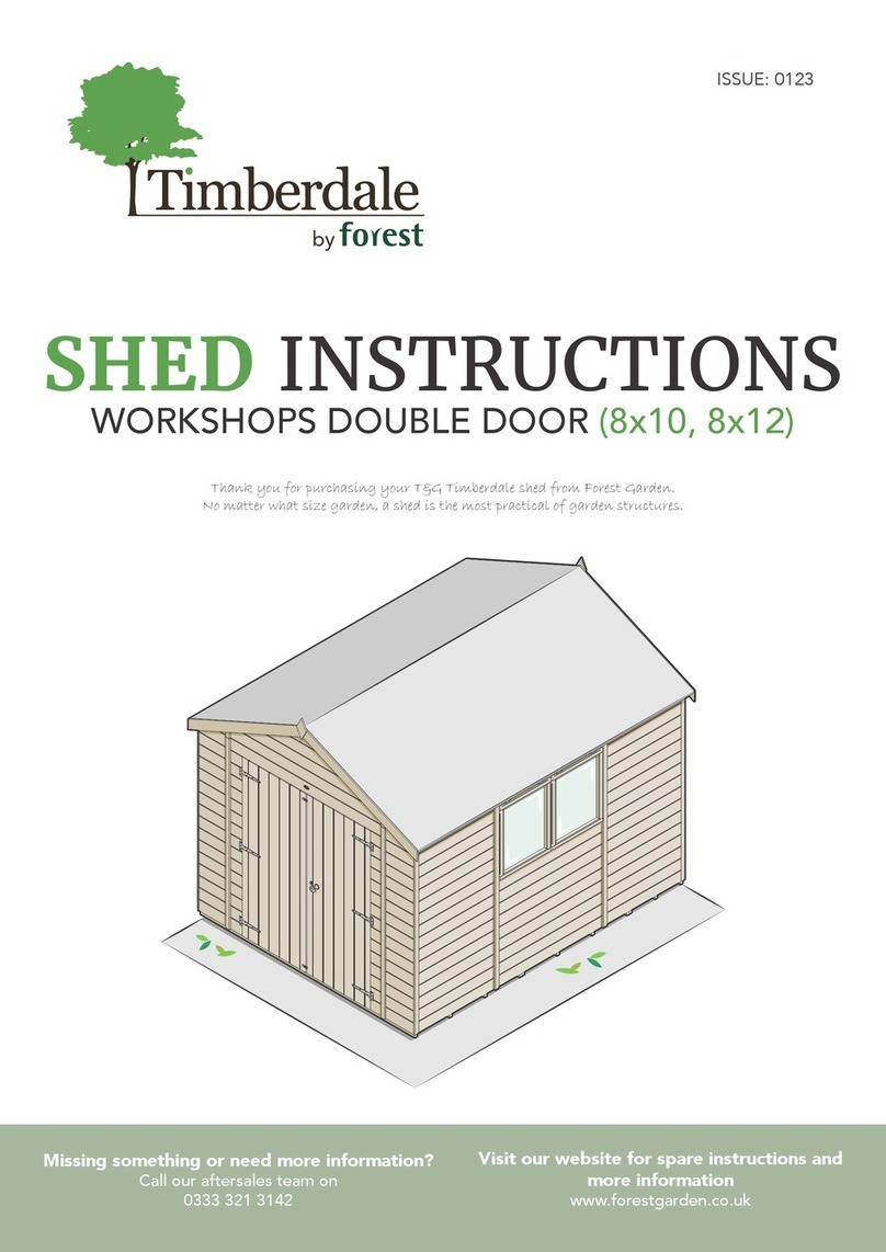 Forest Timberdale WORKSHOPS DOUBLE DOOR 8x10 User manual Forest Timberdale WORKSHOPS DOUBLE DOOR 8x10 User manual