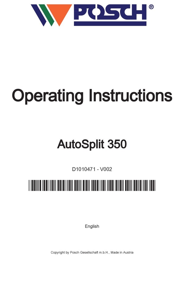 Posch AutoSplit 350 User manual