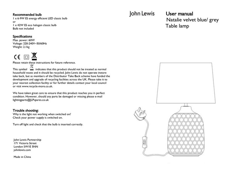 John Lewis Natalie user manual