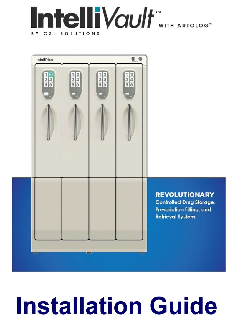 GSL IntelliVault 3-DRAWER CABINET installation guide