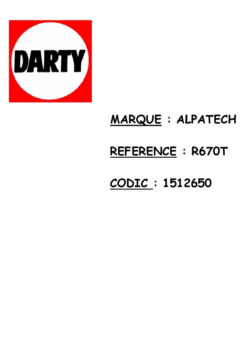 ALPATECH R 670T manual