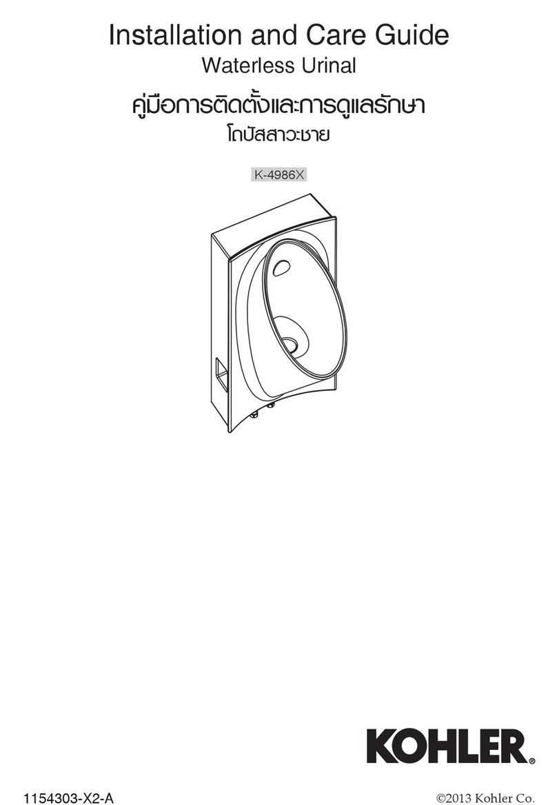 Kohler K-4986X Assembly instructions
