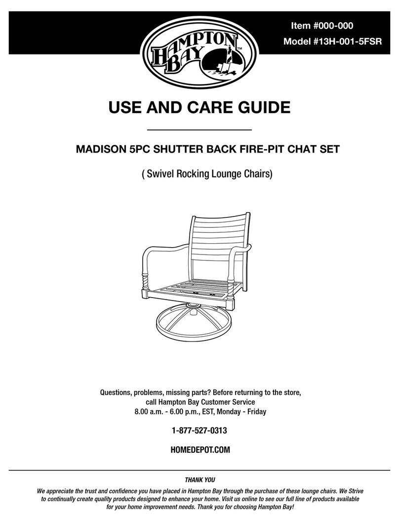 HAMPTON BAY MADISON 13H-001-5FSR User manual HAMPTON BAY MADISON 13H-001-5FSR User manual