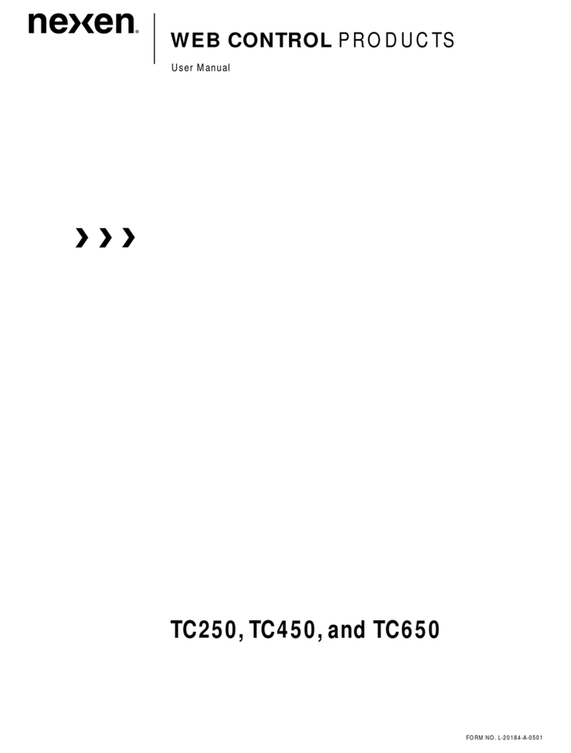 Nexen WEB CONTROL TC250 user manual