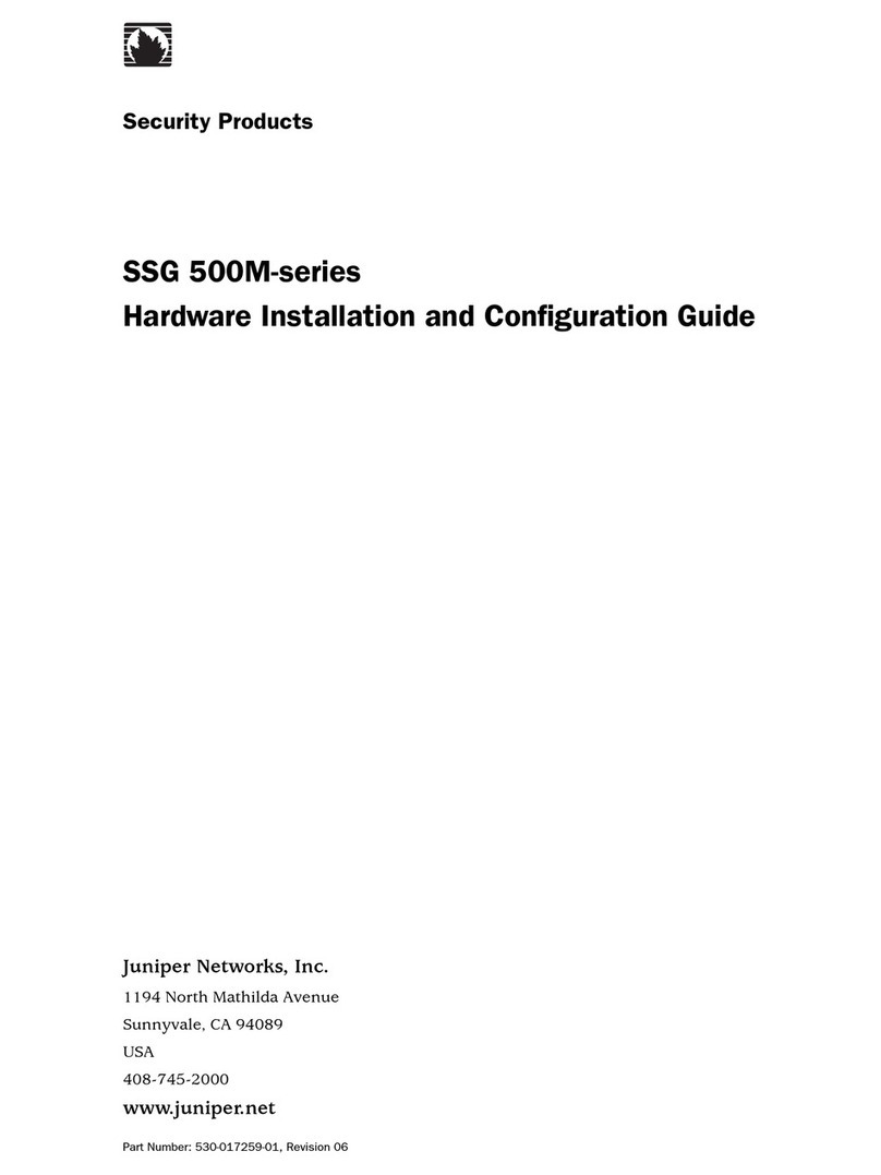 Juniper SSG 500M Series User manual