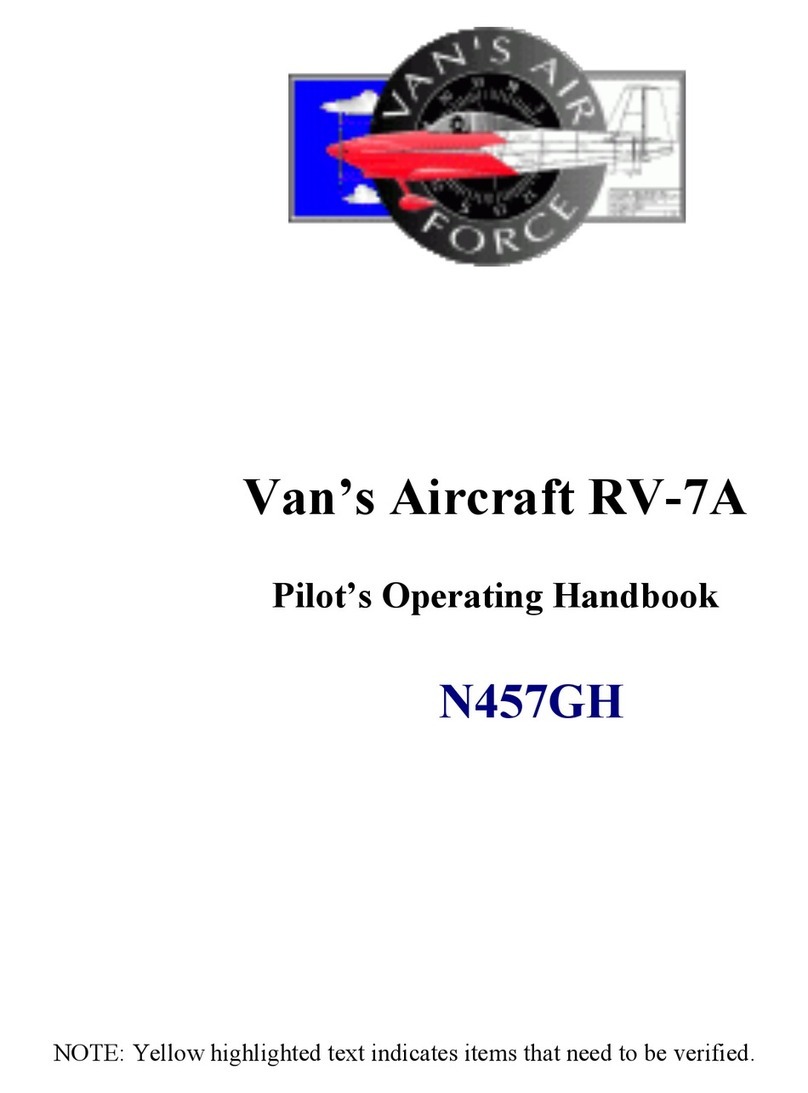 Van's Aircraft RV-7A Pilot operating handbook