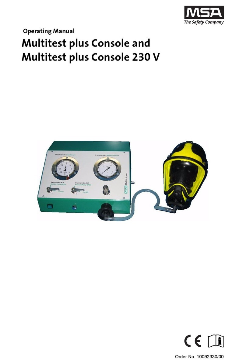 MSA Multitest plus Console User manual