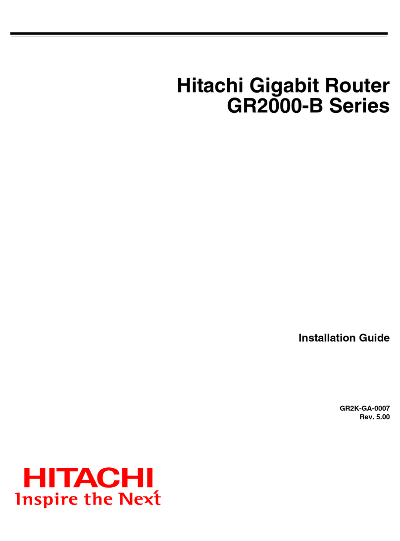 Hitachi GR2000-B Series installation guide