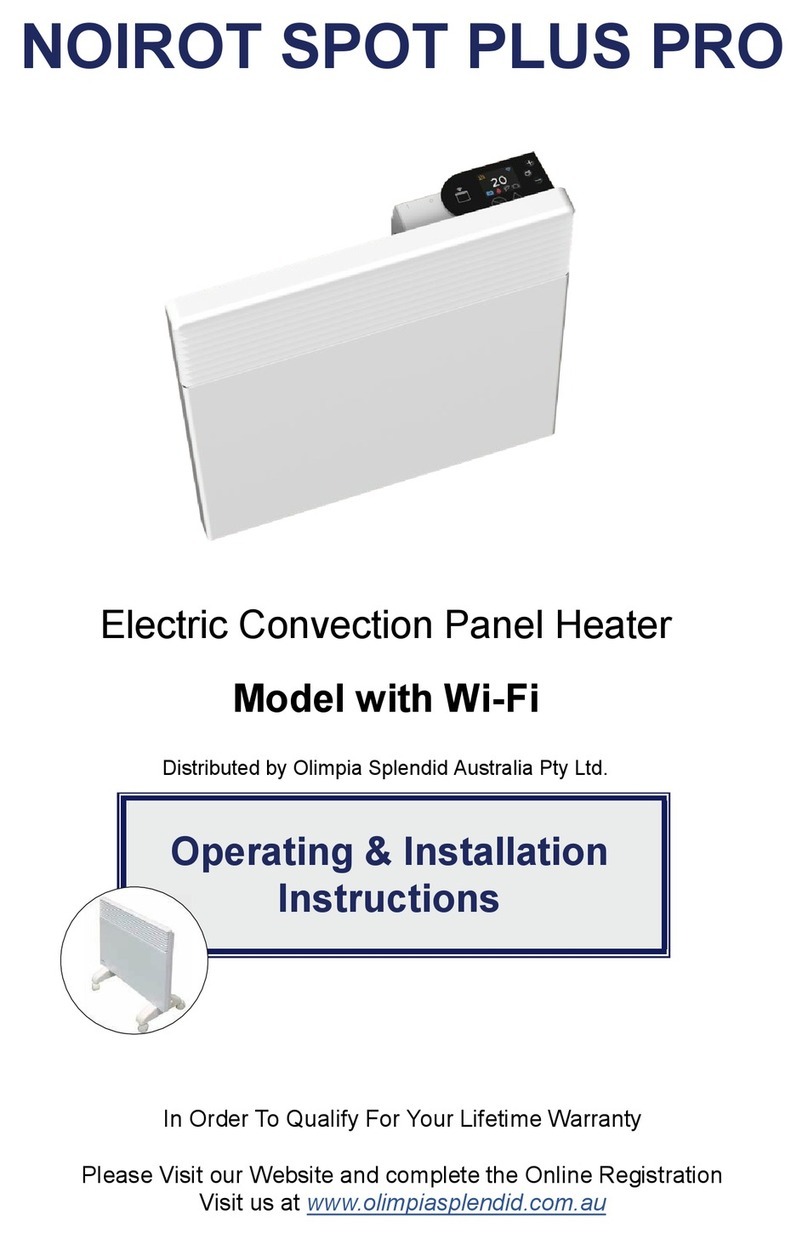 Noirot SPOT PLUS PRO Operating & installation instructions
