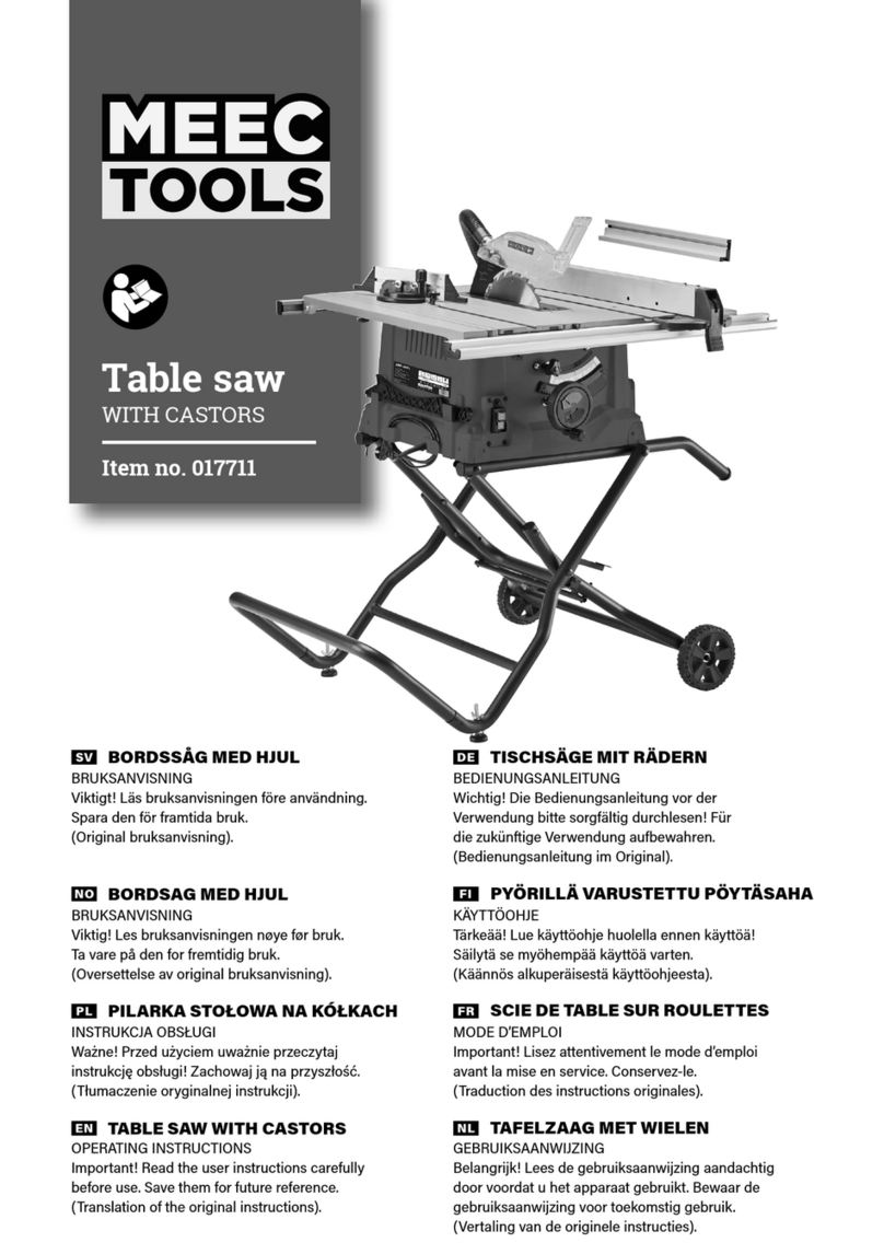 Meec tools 017711 User manual