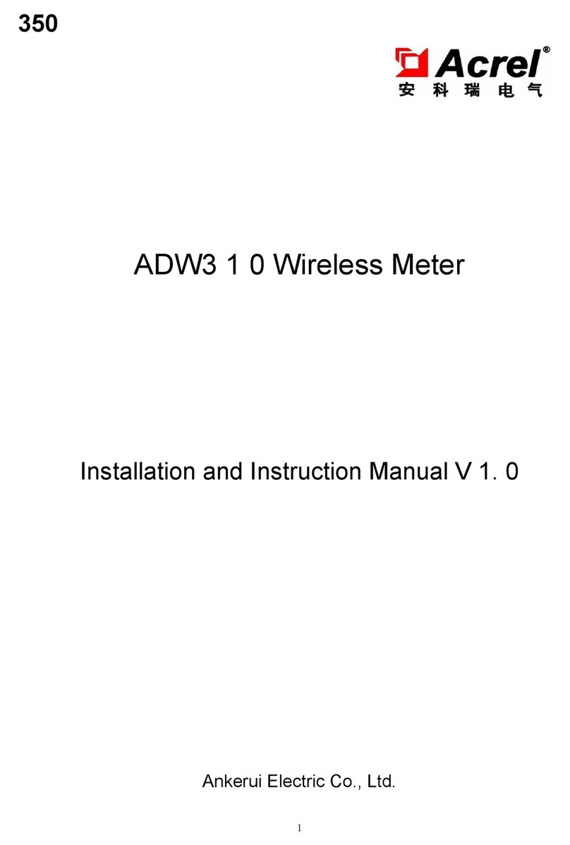 Acrel ADW310 Installation and instruction manual