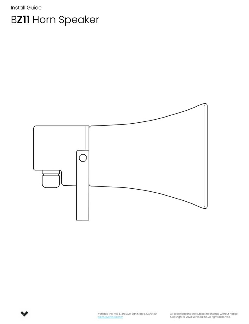 Verkada BZ11 User manual