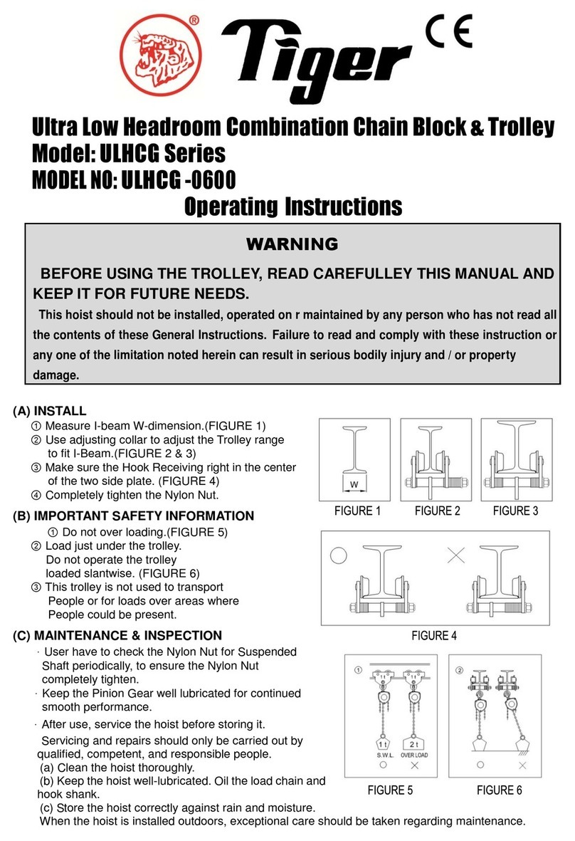 Tiger ULHCG Series operating instructions