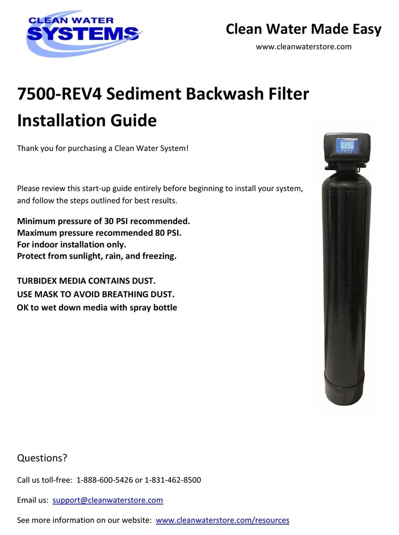 Clean Water Systems 7500-REV4 User manual