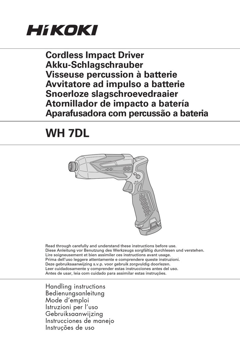HIKOKI WH 7DL Handling instructions