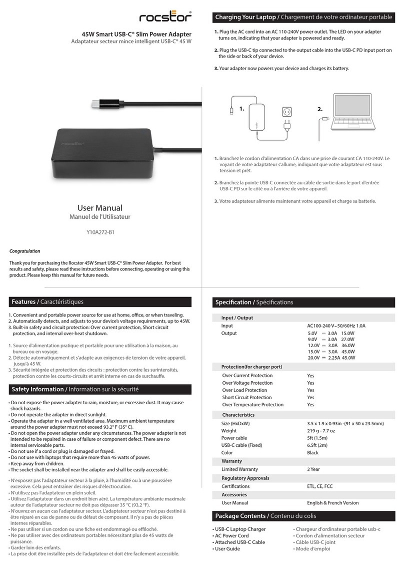 Rocstor Y10A272-B1 User manual
