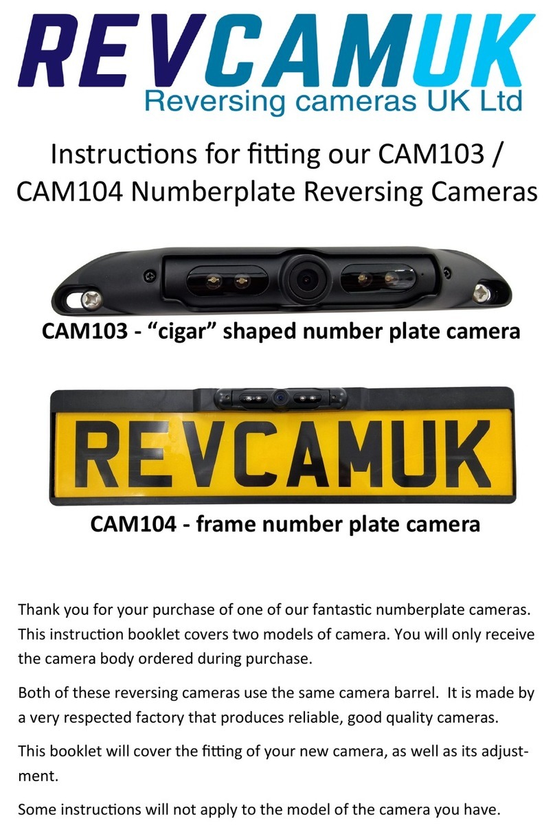 REVCAMUK CAM103 Instructions For Fitting