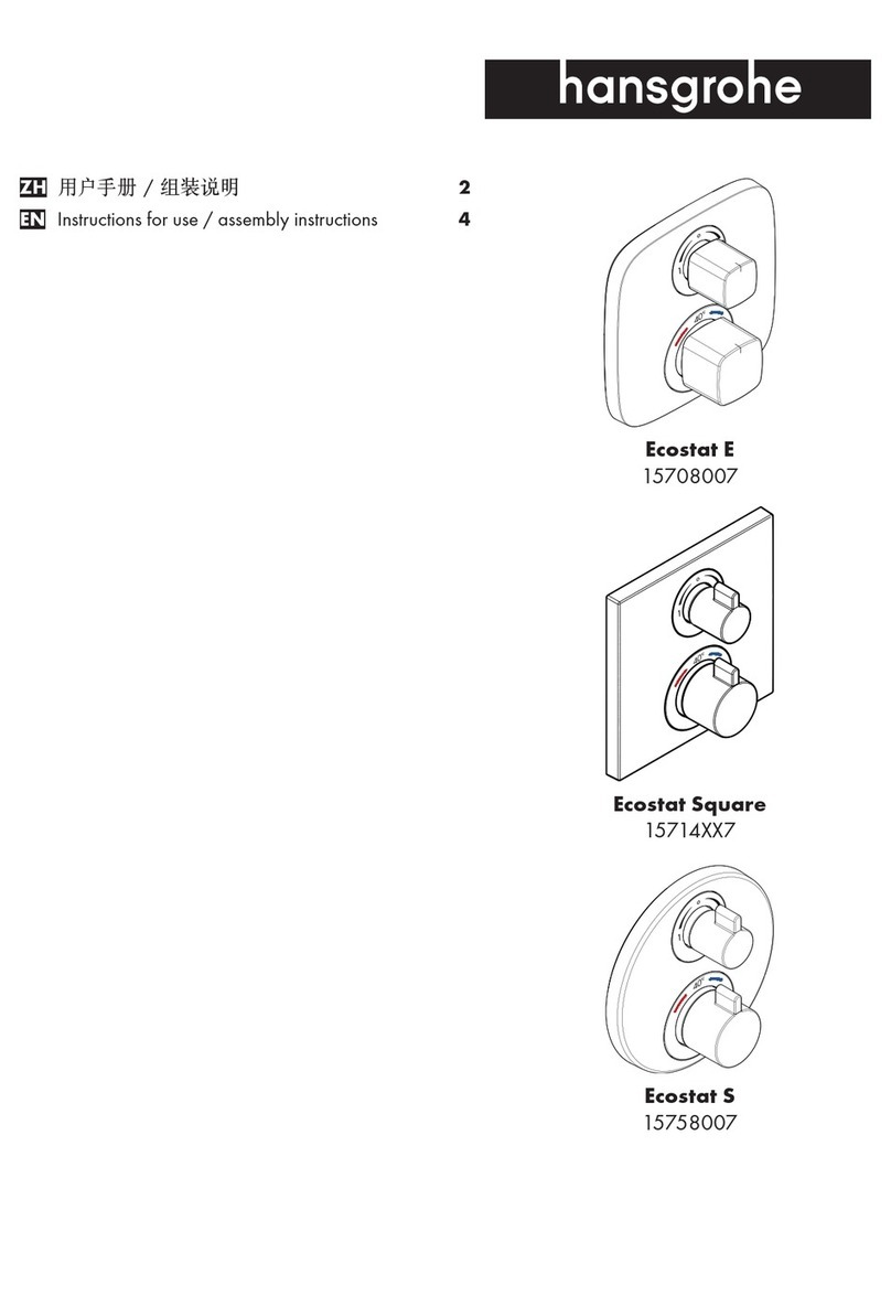 Hans Grohe Ecostat Square 15714 7 Series Manual Hans Grohe Ecostat Square 15714 7 Series Manual
