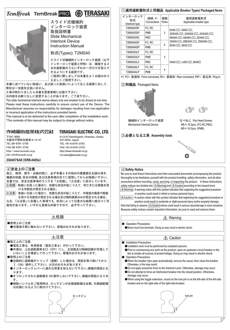 TERASAKI TemBreak PRO T2MS4 instruction manual