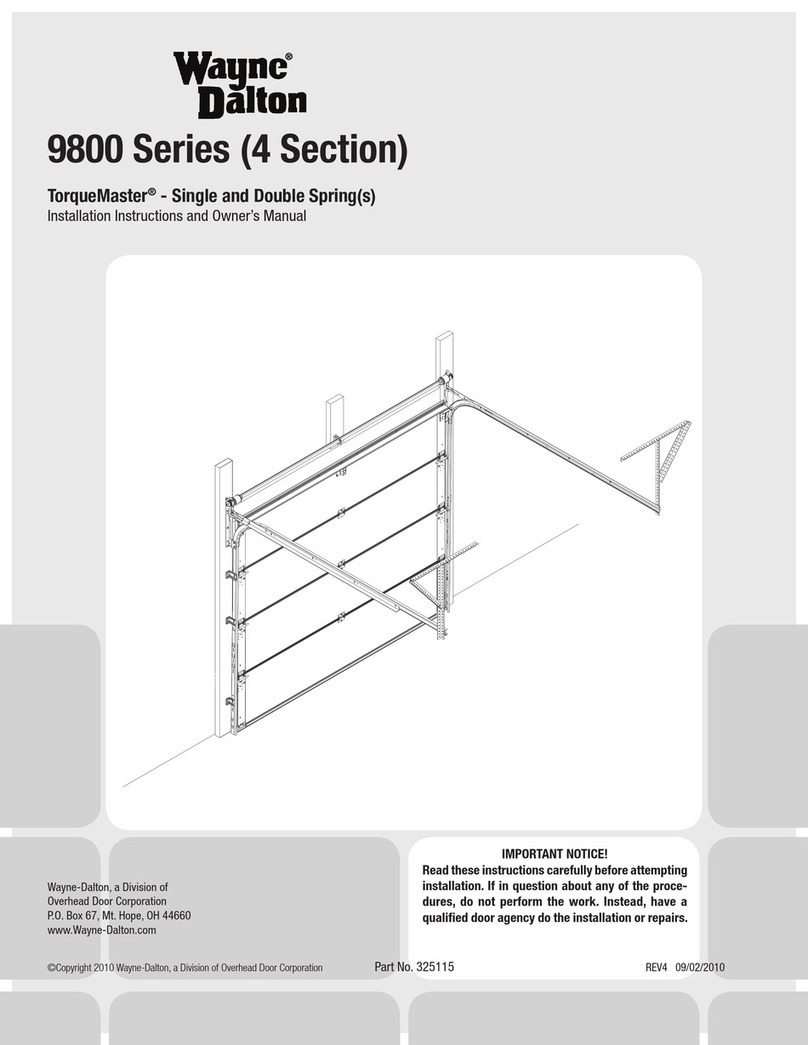 Wayne-Dalton 9800 Quick start guide