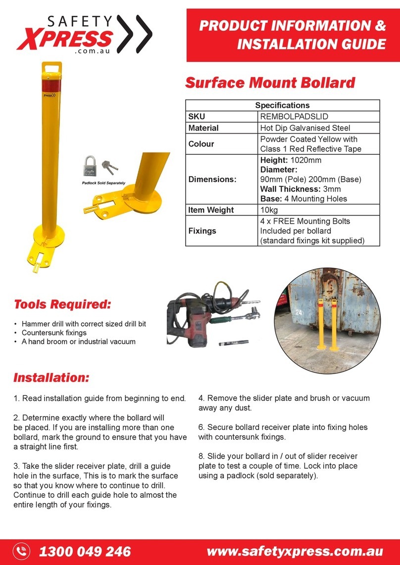 Safety Xpress REMBOLPADSLID PRODUCT INFORMATION & INSTALLATION GUIDE