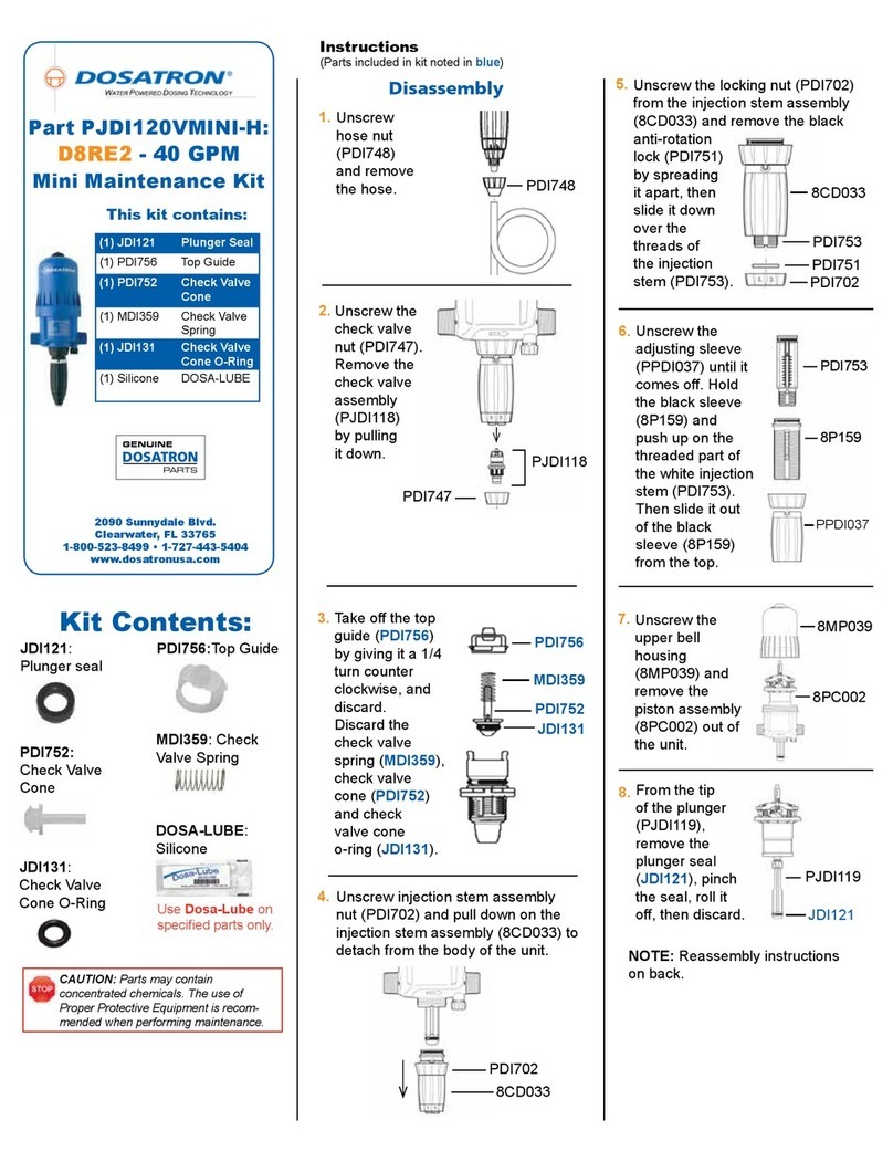 dosatron D8RE2 quick start guide