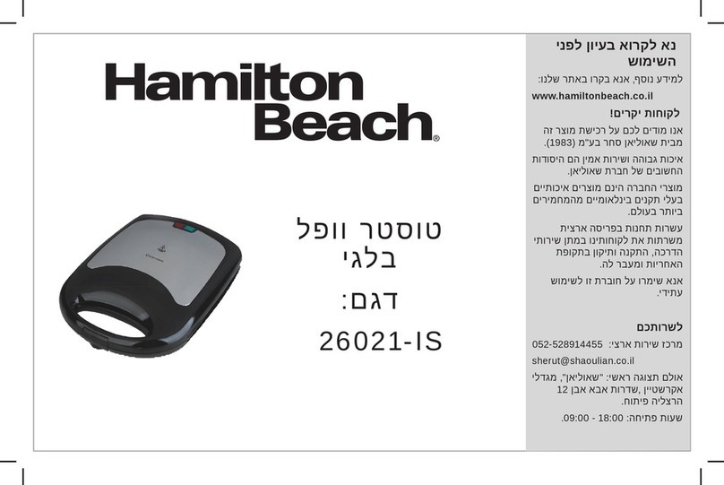 Hamilton Beach 26021-IS User manual