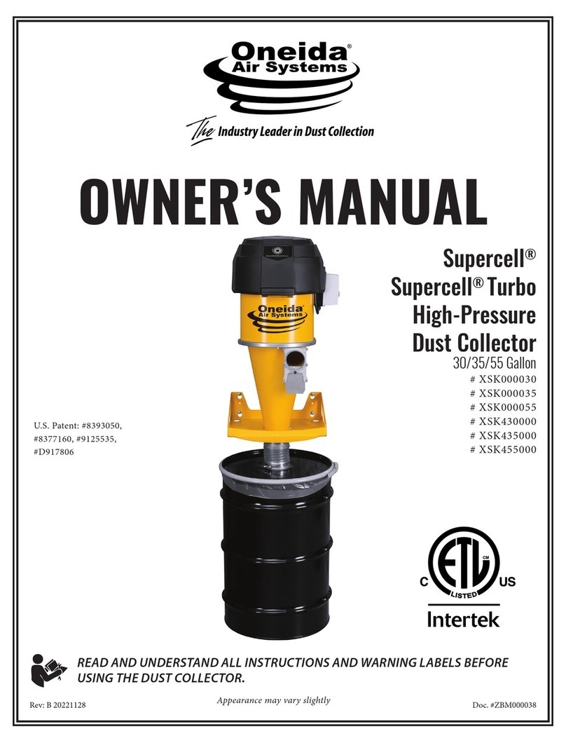Oneida Air Systems Supercell Mobile owner's manual