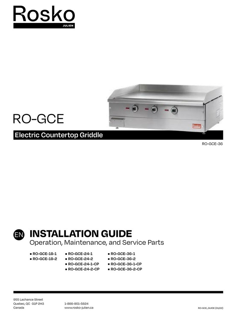 Rosko RO-GCE Series installation guide