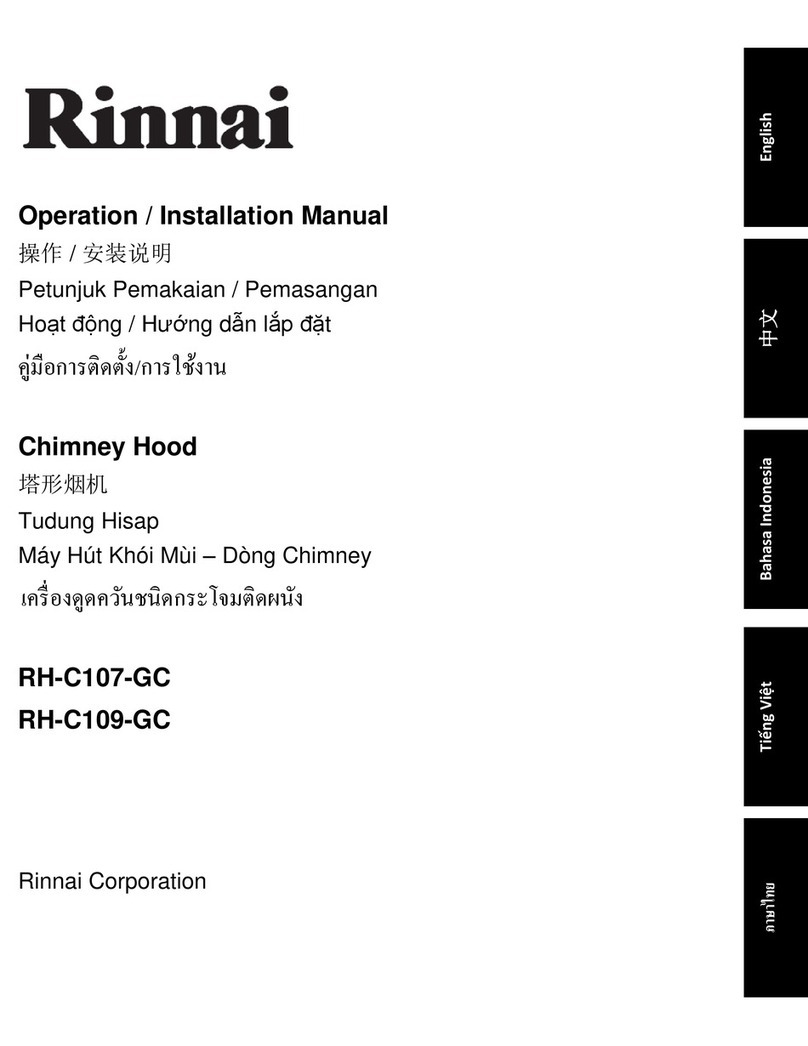 Rinnai RH-C107-GC installation manual Rinnai RH-C107-GC installation manual