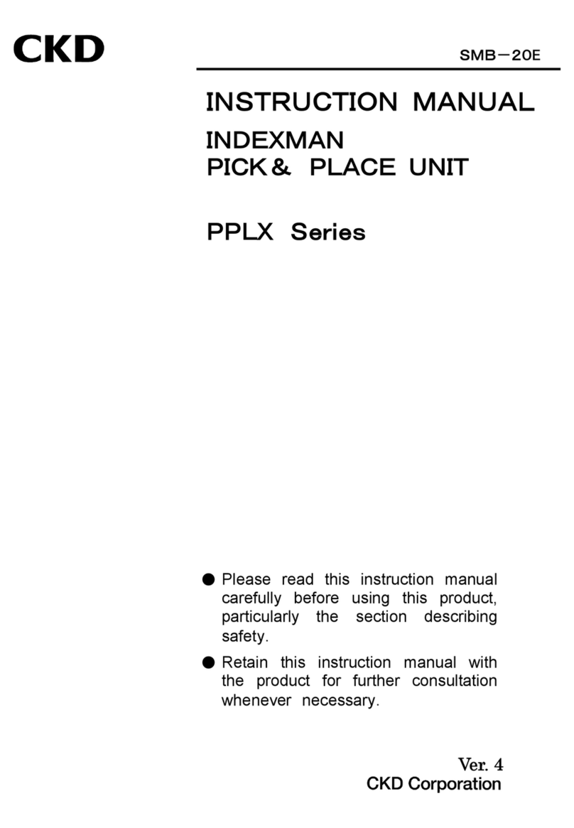 CKD INDEXMAN PPLX Series User manual CKD INDEXMAN PPLX Series User manual