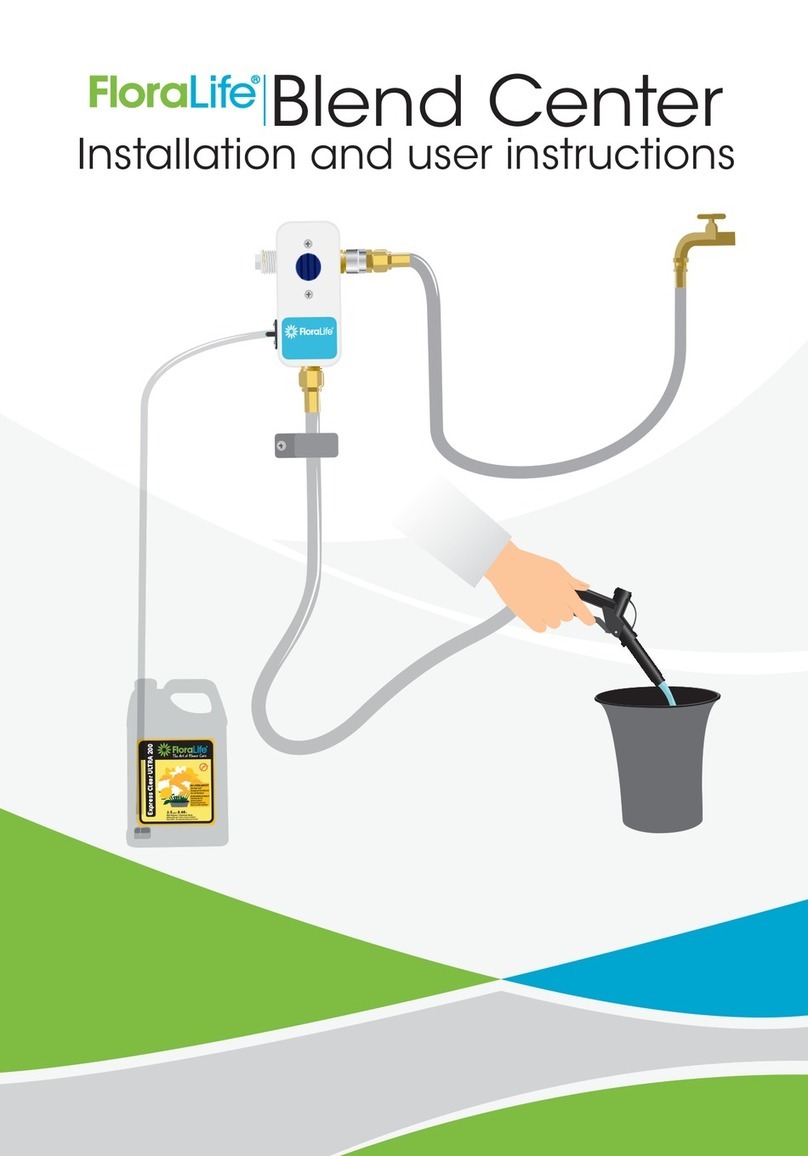 Smithers-Oasis FloraLife Blend Center Installation and user instructions