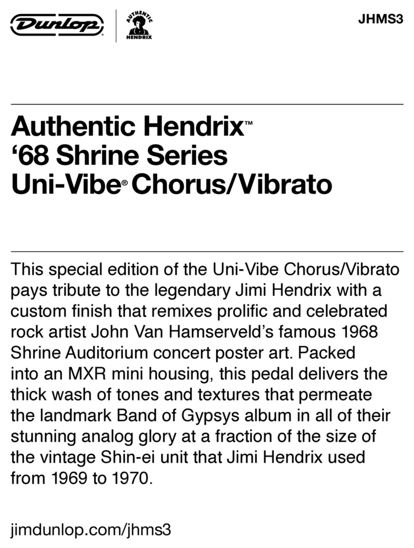 Dunlop Authentic Hendrix 68 Shrine Series User manual