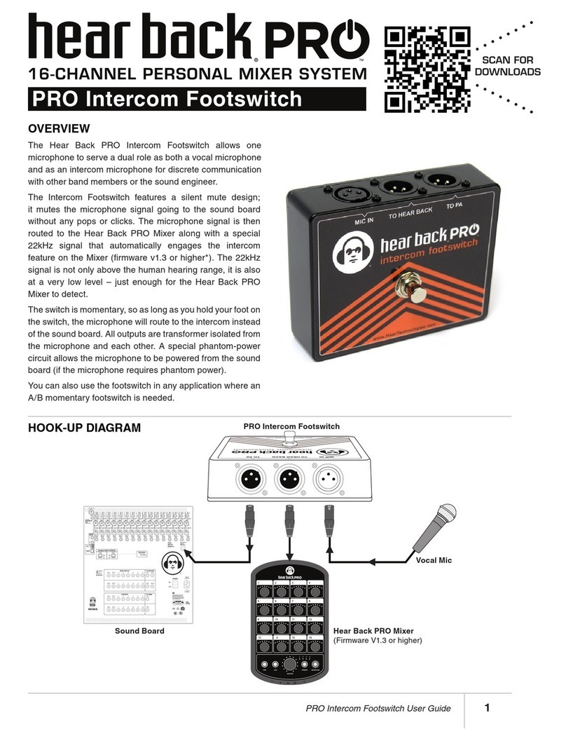 Hear Technologies back PRO quick start guide