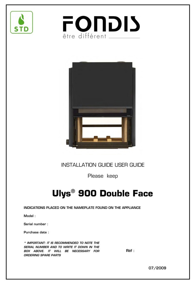 Std FONDIS Ulys 900 Installation guide and user guide